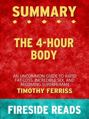 cover image of Summary of the 4-Hour Body
